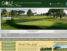 Tablet Screenshot of golfnewmexico.com
